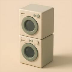 Cute Stackable Apartment Washer-Dryer Combo
