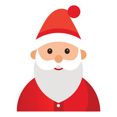 Santa Claus vector isolated on white background