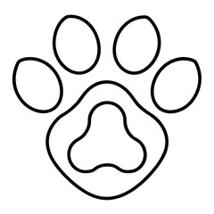 Obraz premium Heartwarming Paw Line Art