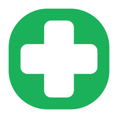 Obraz premium Medical Cross Flat Icon