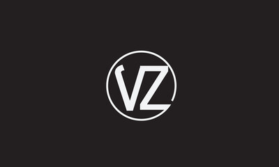VZ, ZV , V , Z , Abstract Letters Logo Monogram