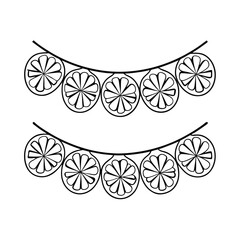 lemon and lime stringing popcorn garland line art  (1).eps