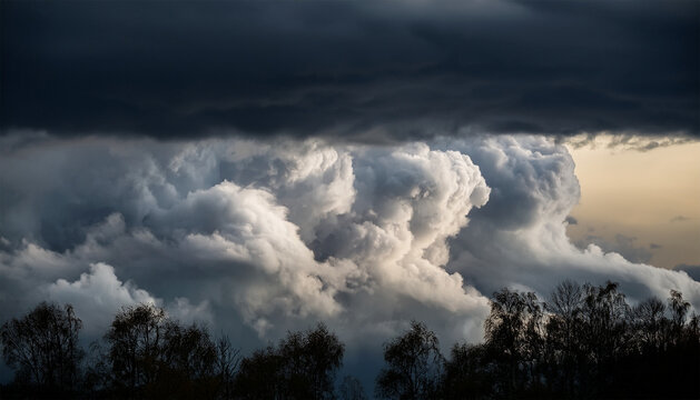 a gathering of dark clouds suggests an impending storm creating an atmosphere of anticipation and intensity providing a dramatic backdrop full of emotion and atmosphere