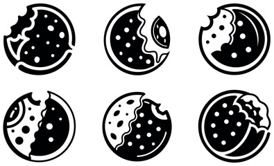 Spooky Monster Cookie Icons for Halloween