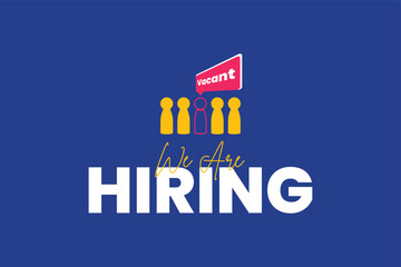 We are hiring to join the team announcement, hiring recruitment open vacancy design. we are hiring creative post.	