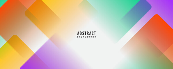 Simple colorful abstract background overlap layer on bright space with squares effect decoration. Modern graphic design element cutout style concept for web banner, flyer, card, or brochure cover