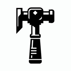 Hammer Grip Silhouette in black on a white background