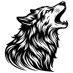 Wolf Black And White, Sharp Line