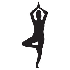 Fototapeta premium Silhouettes, Sport Women Silhouettes, Yoga, Collection, Yoga Pose, Graphic, Meditate, Relaxation, Workout, Black, Isolated, Lifestyle, Asana, Relax, Vector Illustration