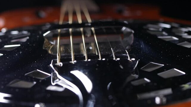 Vintage Resonator acoustic dobro blues guitar.