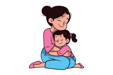 Cartoon Mothers Day Illustration