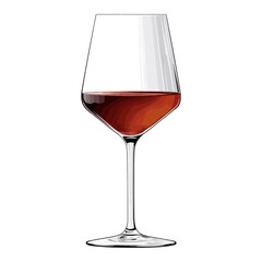 Red wine, drink, vector illustration, transparent background