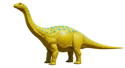 Isolated Yellow Brontosaurus Dinosaur © Lisa