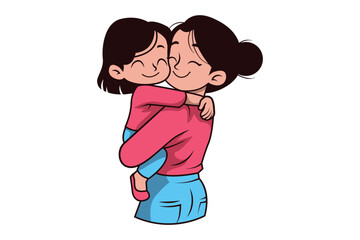 Cartoon Mothers Day Illustration