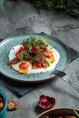fresh and delicious hot with a side dish