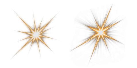 Fototapeta premium Set of light flare overlay effects. Glowing light isolated on transparent png,glow sparkle effect, light effects