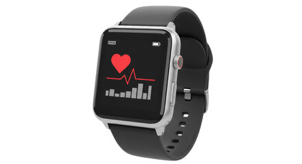 Isolated Smartwatch with Heart Rate Monitor