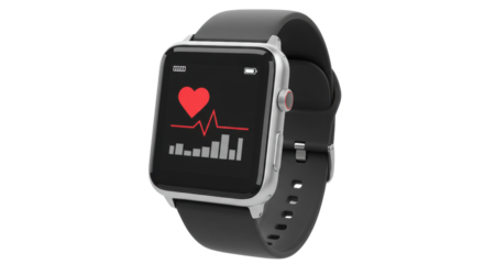 Isolated Smartwatch with Heart Rate Monitor