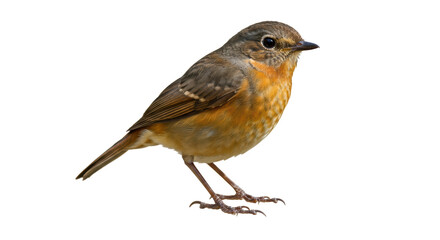 Isolated Female Robin Bird