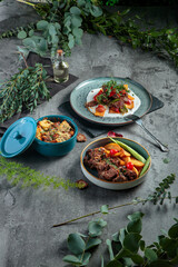 fresh and delicious hot with a side dish