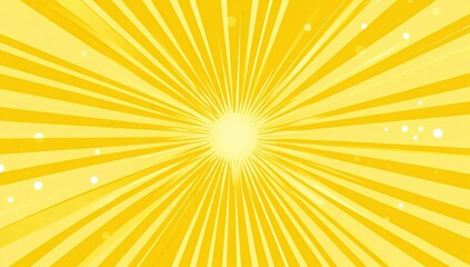 Obraz premium Radiant yellow sunburst background