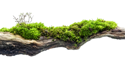 Mossy Log with Nature Detail.