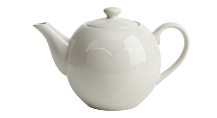 Isolated Teapot with Heart