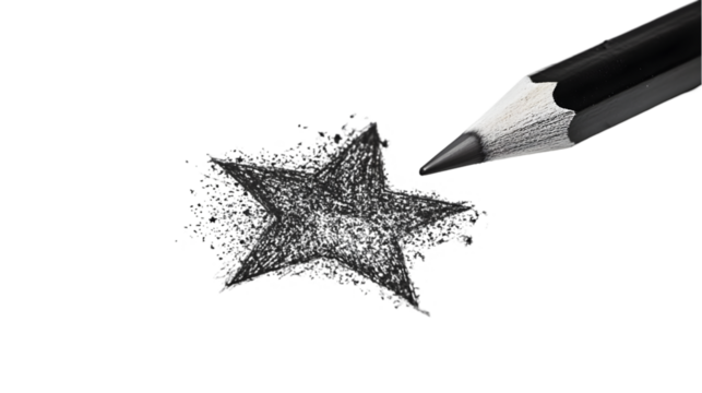 Pencil Sketching Starburst.