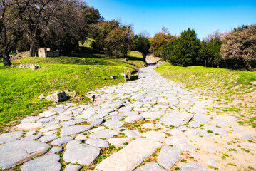The archaeological city of Cuma first ancient Greek colony ion the Italian Peninsula, Italy