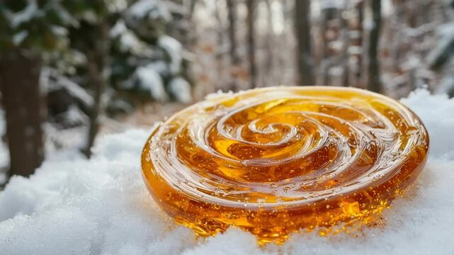 maple taffy on snow delight video canadian dessert