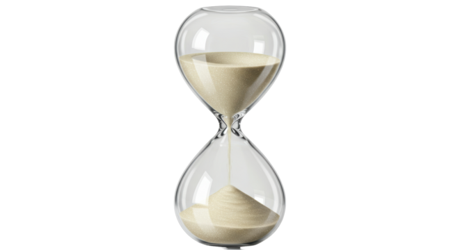 Isolated Hourglass Second