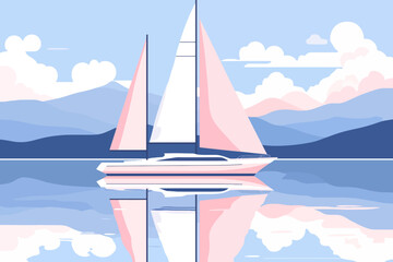 sailing boat on the sea
