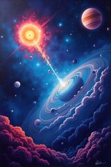 &ldquo;Luminous Void: Where Space Becomes Art and Every Star Is a Brushstroke of Infinite Wonder&rdquo;

