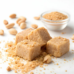 traditional brazilian pacoca or pacoquinha a sweet
