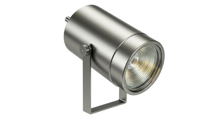 Isolated Silver Spotlight