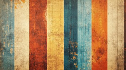 Vintage wooden planks with faded color variations creating an aged aesthetic