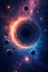 &ldquo;Astral Shores: A Painted Odyssey Across Floating Planets, Fiery Suns, and Velvet Cosmos&rdquo;

