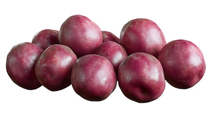 Red Potatoes Pile with Fresh Harvest.