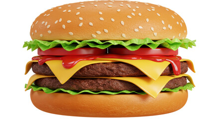 Isolated Hamburger