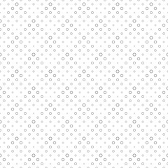 Seamless geometrical ring pattern background - abstract black and white vector graphic design from circles