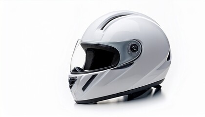 Fototapeta premium motorcycle helmet isolated on white