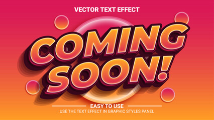 3d coming soon editable text effect