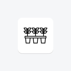 Seedling Nursery, vector, pixel perfect, illustrator file