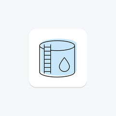 Water Reservoir House, vector, pixel perfect, illustrator file