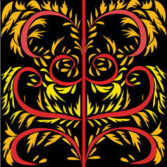 seamless floral pattern, Jack’s beanstalk