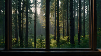 morning in the forest