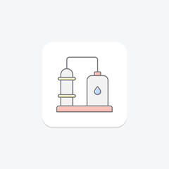 Fototapeta premium Cotton Gin House, vector, pixel perfect, illustrator file