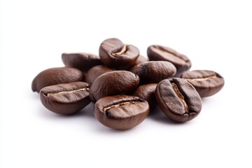 Naklejka premium Roasted coffee beans pile