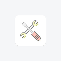 Tractor Repair Shop, vector, pixel perfect, illustrator file
