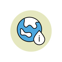 World  vector icon stock illustration